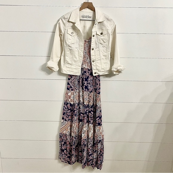 Abel the Label Zodiac Maxi Dress in Boho Floral Paisley Print, Size Small - Picture 2 of 8